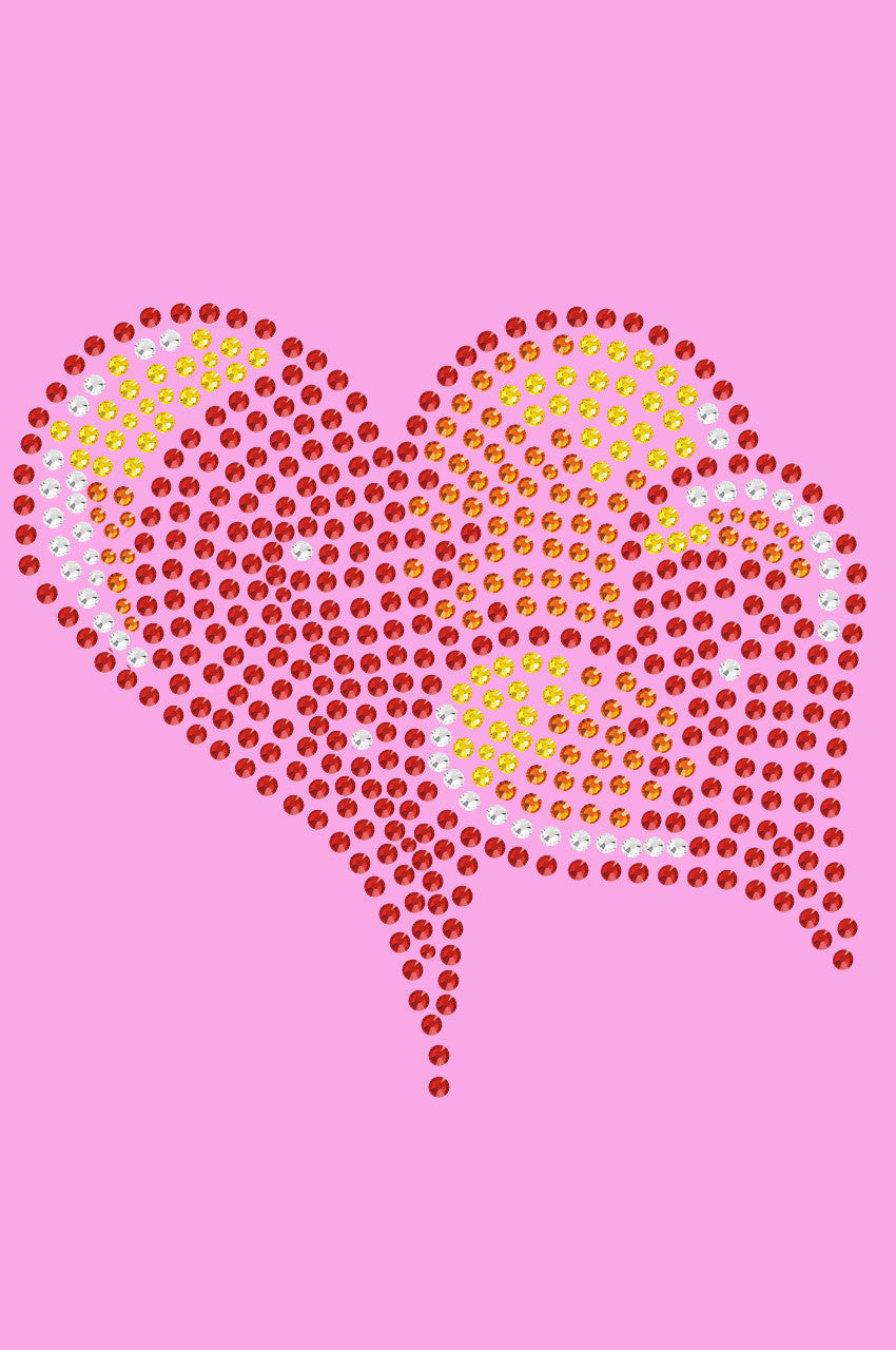 Red, Orange & Yellow Hearts - Womens T-shirt