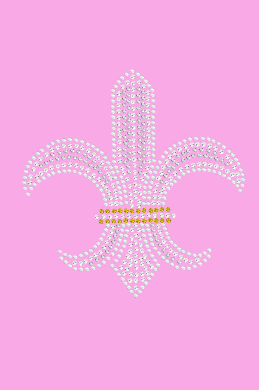 Fleur de Lis (Rhinestones & Nailheads) - Womens T-shirt