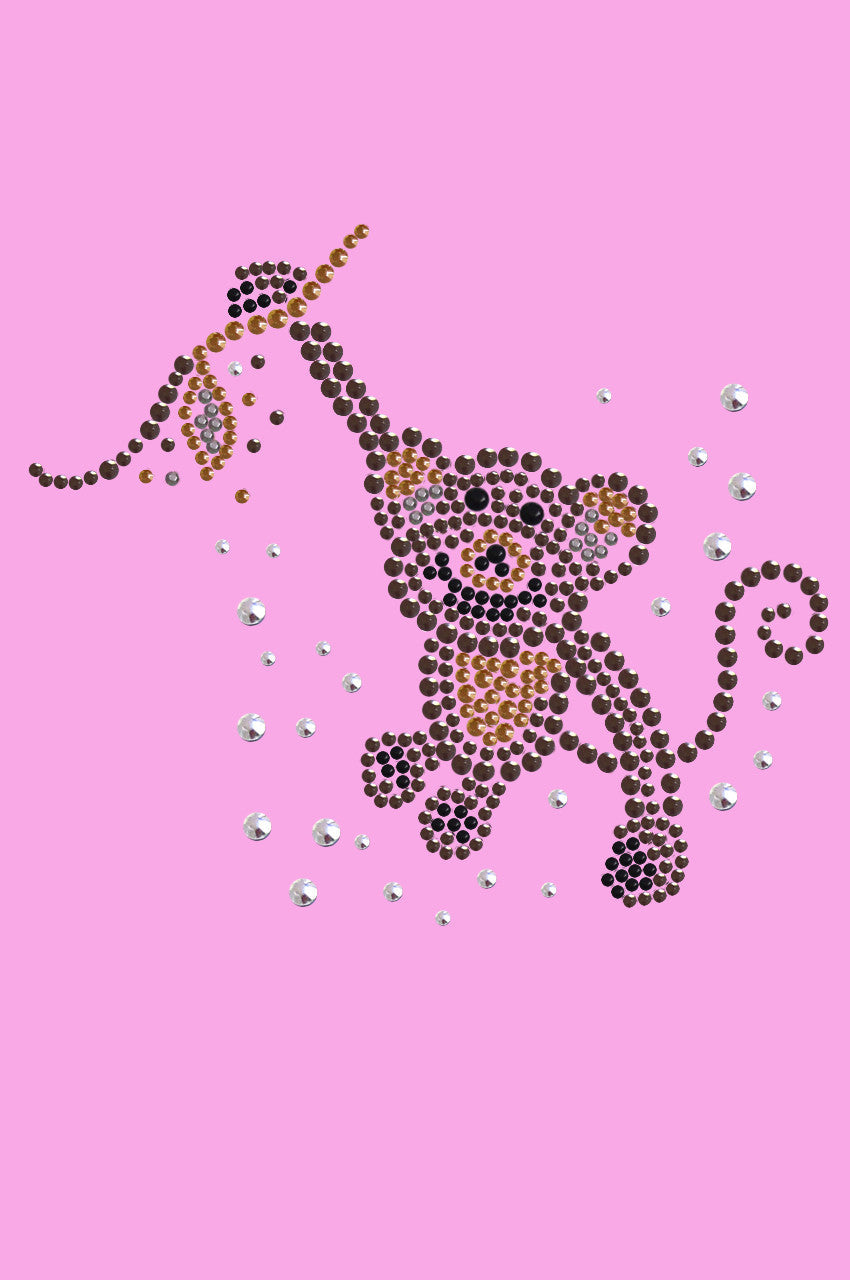 Monkey - Swinging from Vine - Womens T-shirt