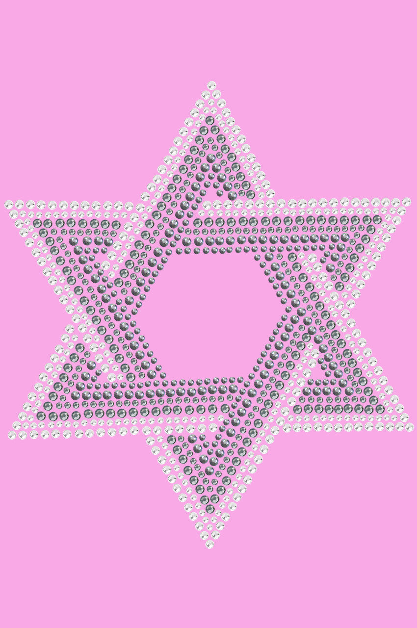 Star of David (Crystal and Gray) - Womens T-shirt