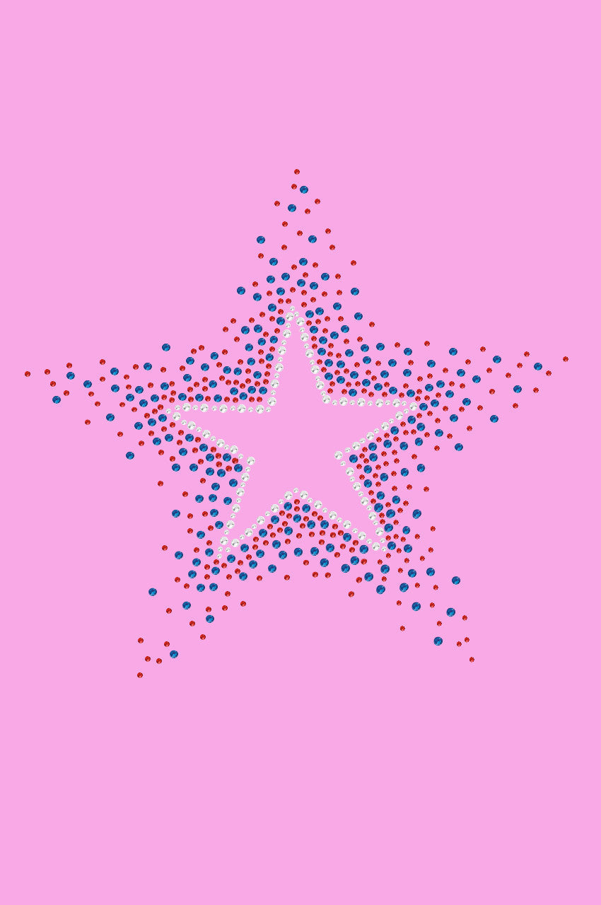 Star (Red & Blue) - Womens T-shirt