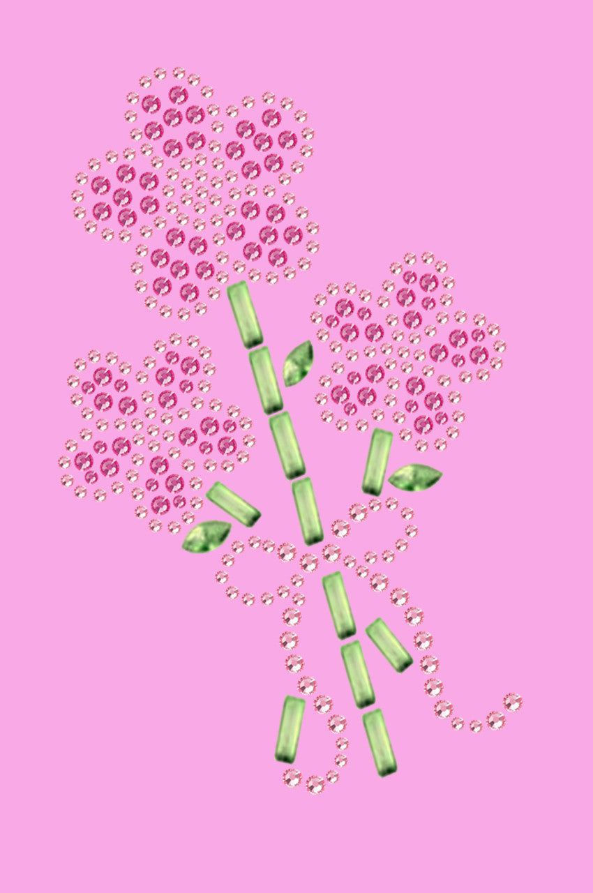 Pink Flower Bouquet - Womens T-shirt