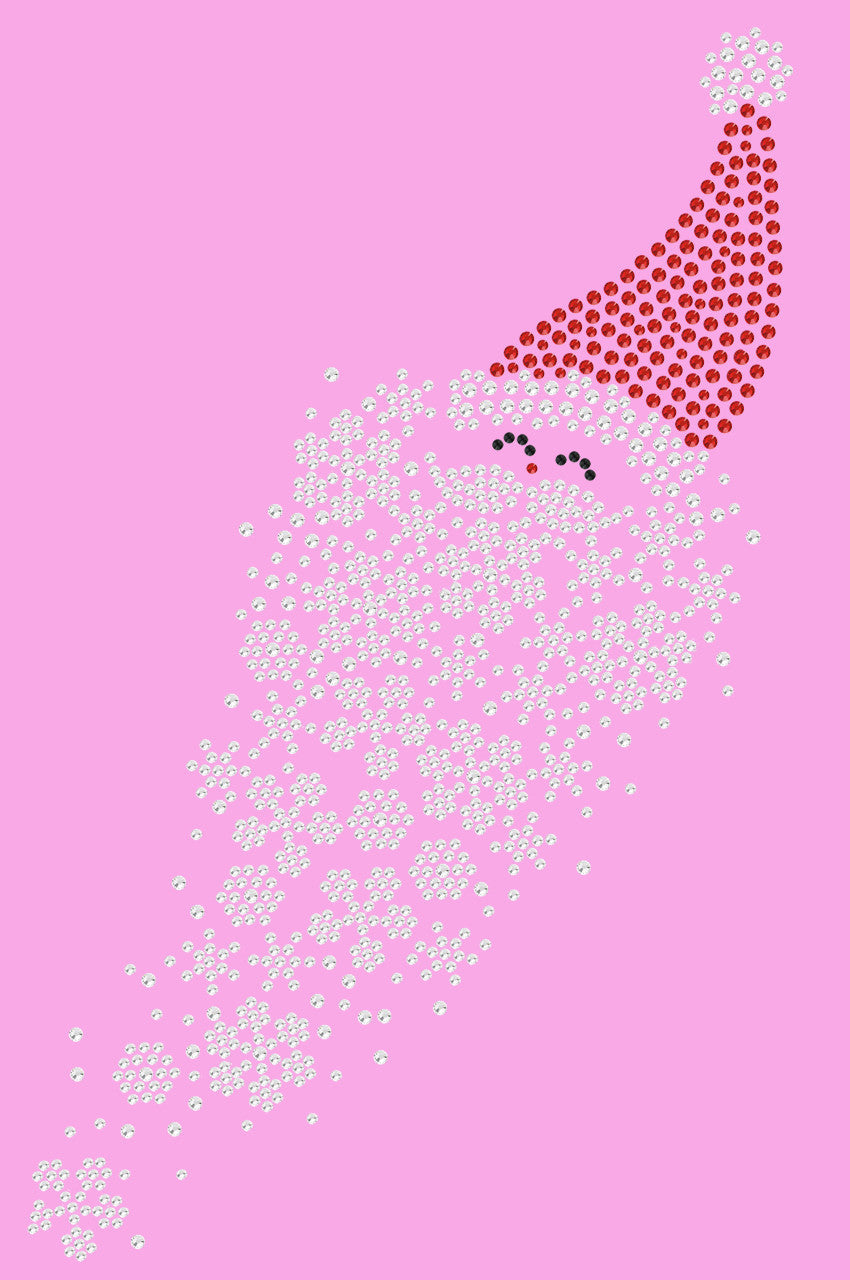 Santa Face with Snowflake Beard - Womens T-shirt