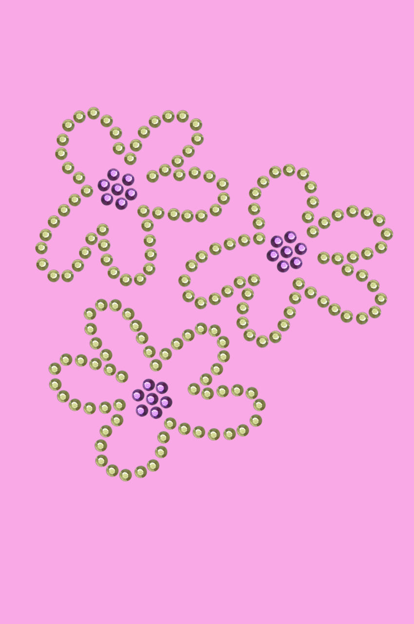 Three Lime Flowers - Womens T-shirt