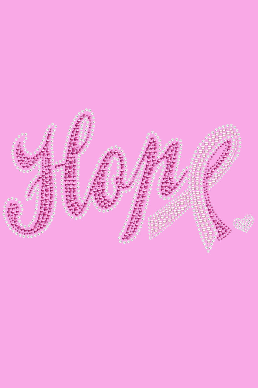 Hope with Cancer Ribbon - Womens T-shirt