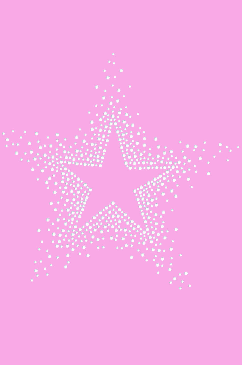 Star (Clear Rhinestones) - Womens T-shirt