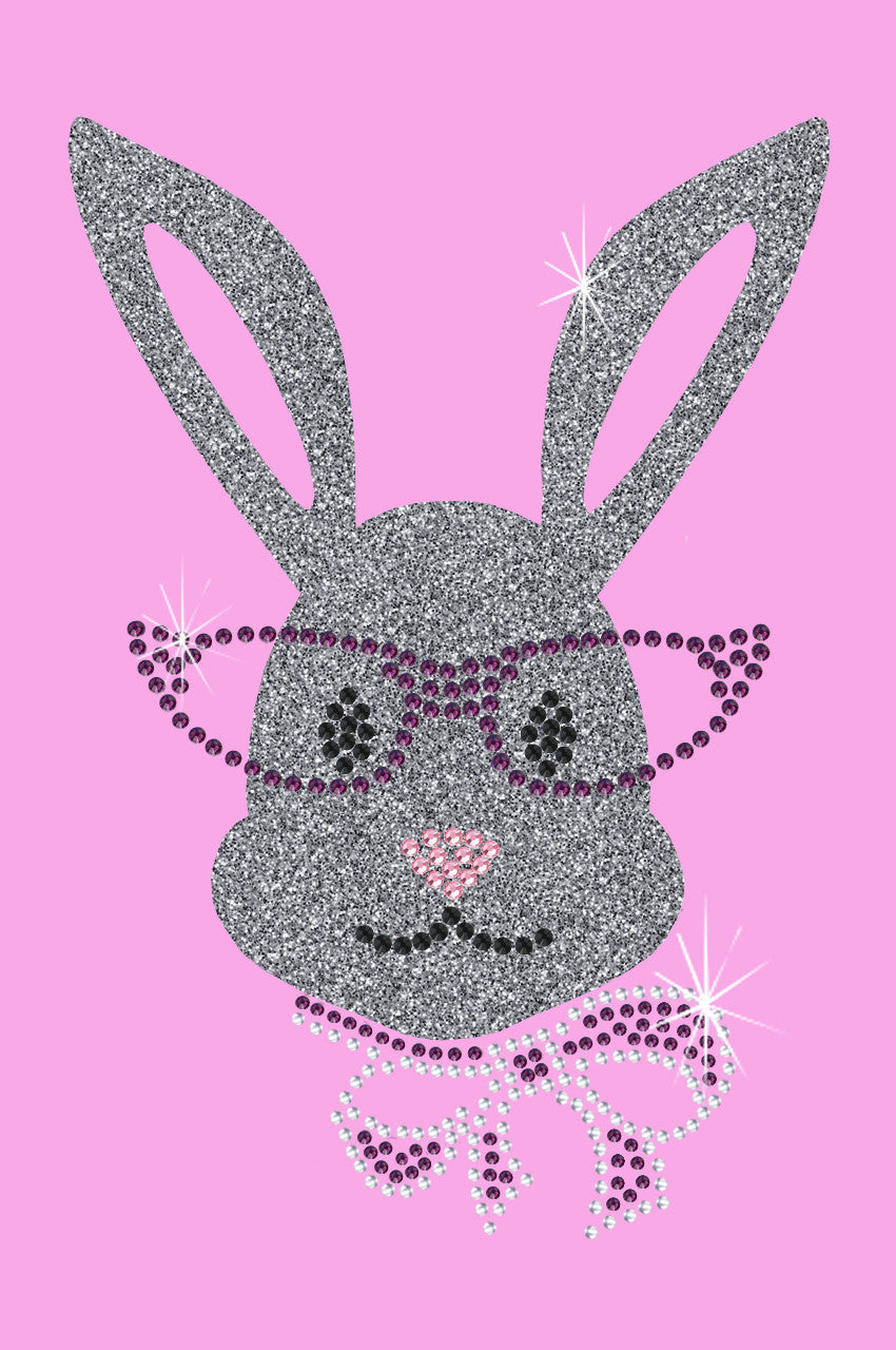 Girl Bunny with Glasses and Bow - Women's Tee