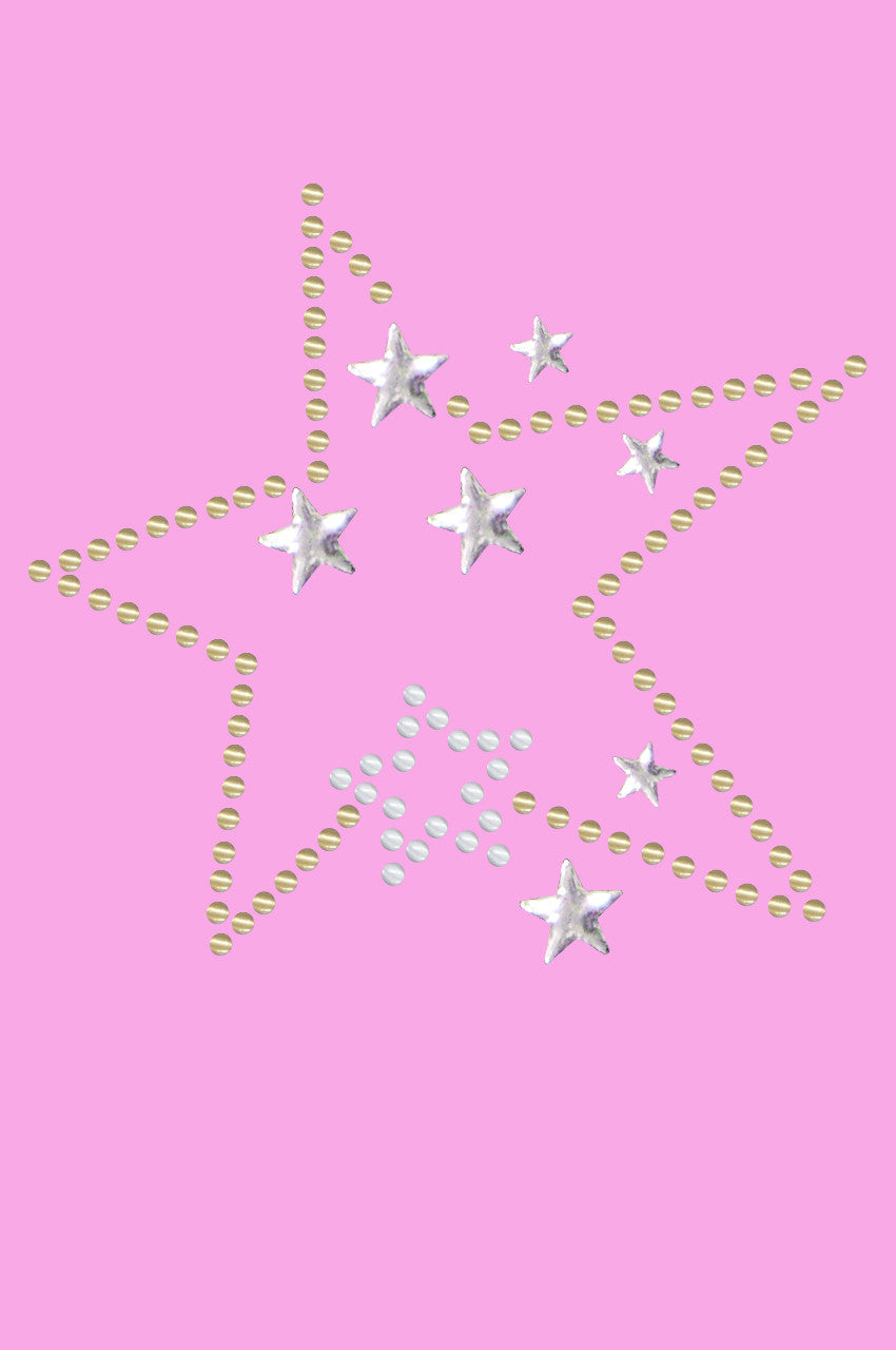 Gold & Silver Stars - Womens T-shirt