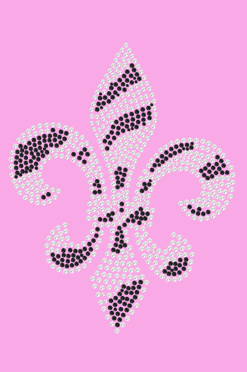 Fleur de Lis (Zebra Print) - Womens T-shirt