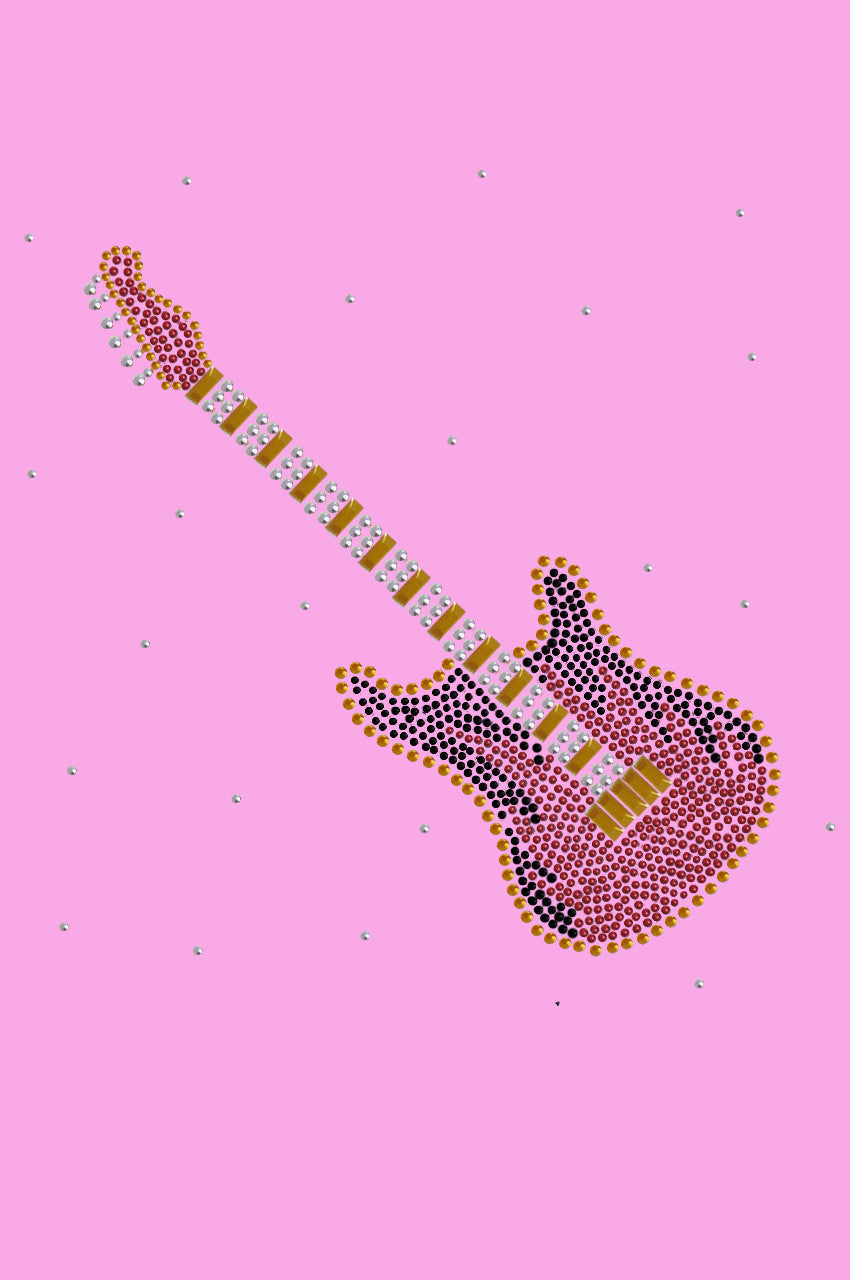 Guitar (Red & Gold) - Womens T-shirt