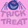Trick or Treat with Blue Glitter Spider - Women's Tee
