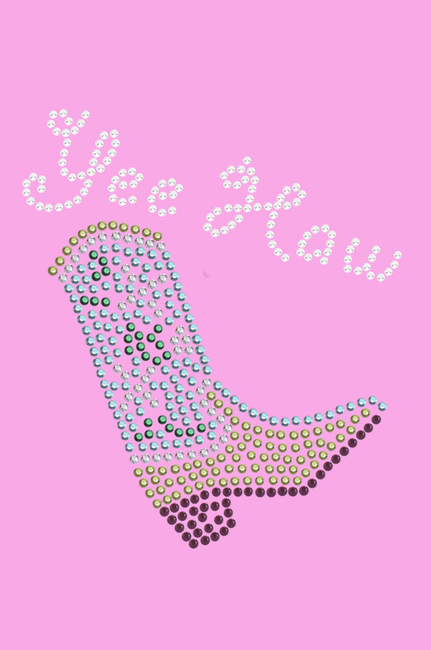 Boot (Green & Turquoise) with Yee Haw - Women's T-shirt