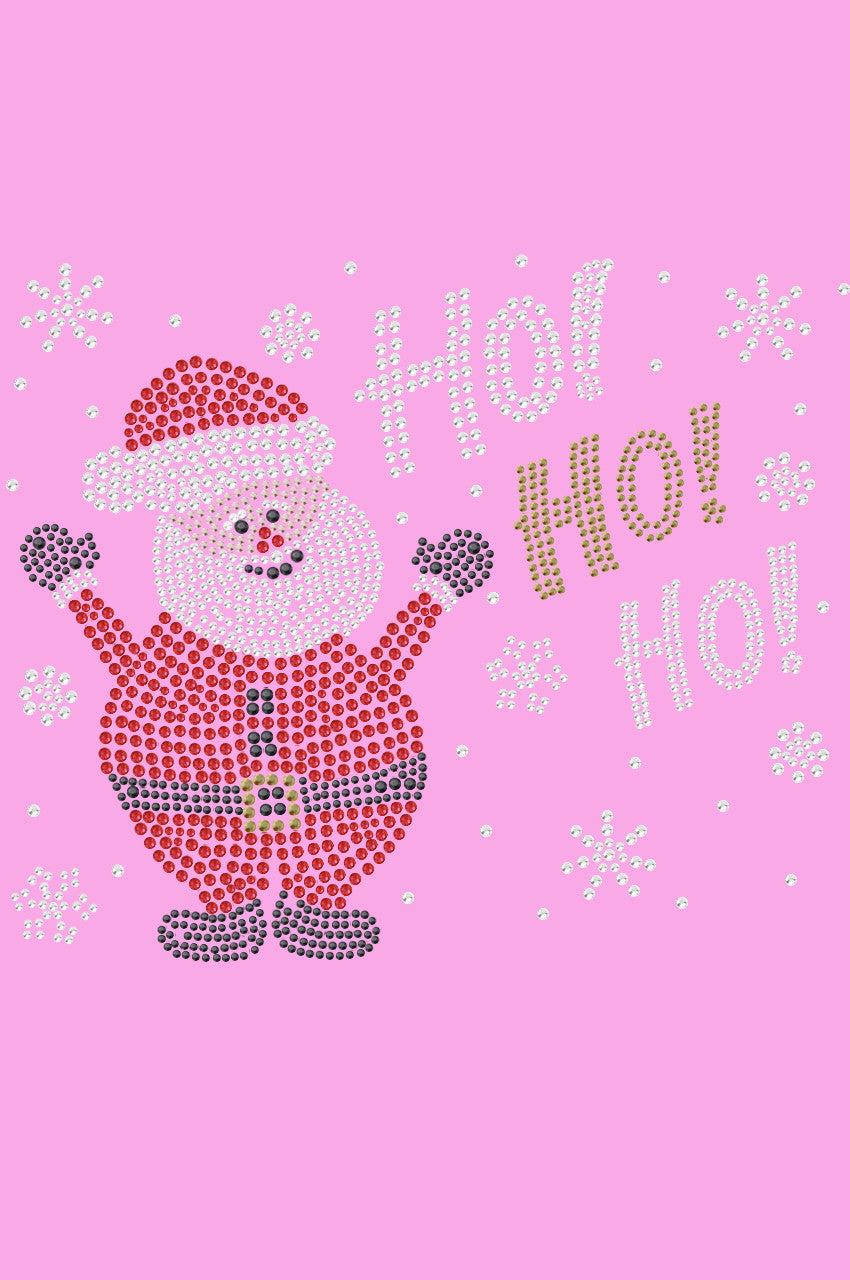 Ho Ho Santa with Snowflakes - Womens Tee