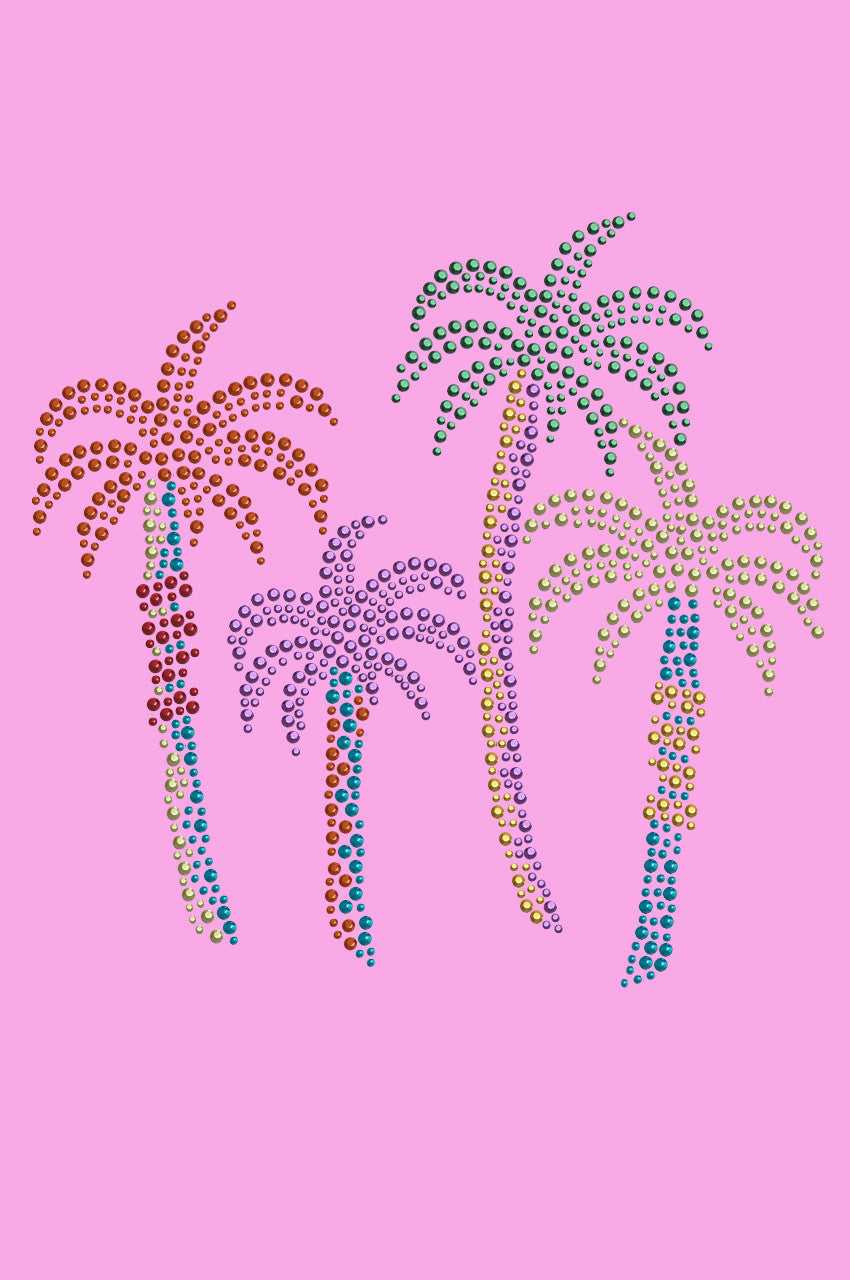 Palm Trees (Multicolor) - Womens T-shirt