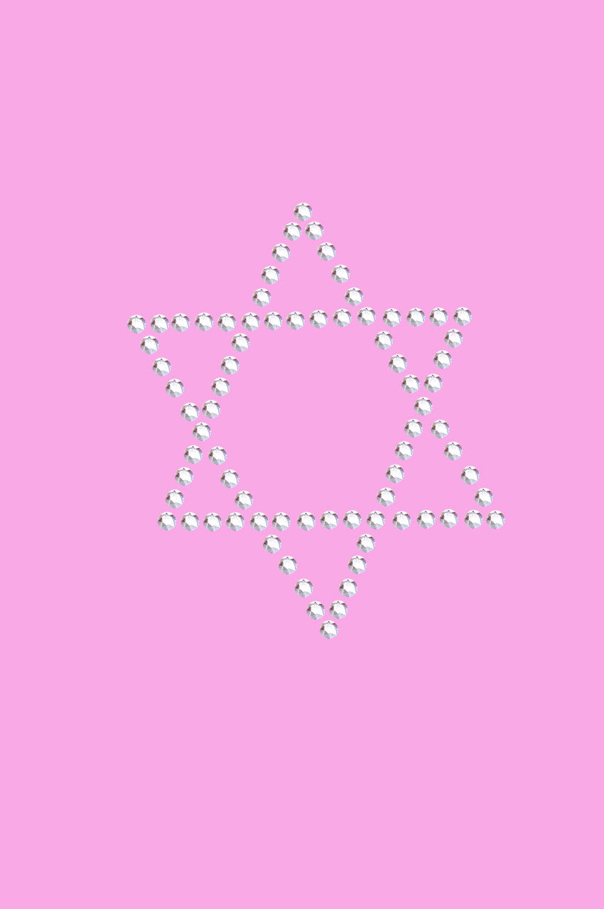 Star of David - Small (Rhinestud) - Womens T-shirt