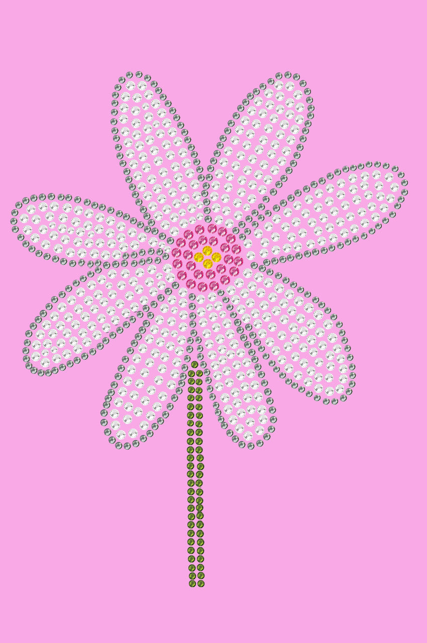Daisy with Pink Center - Womens T-shirt