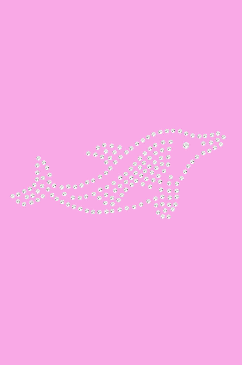 Dolphin (Rhinestone) - Womens T-shirt