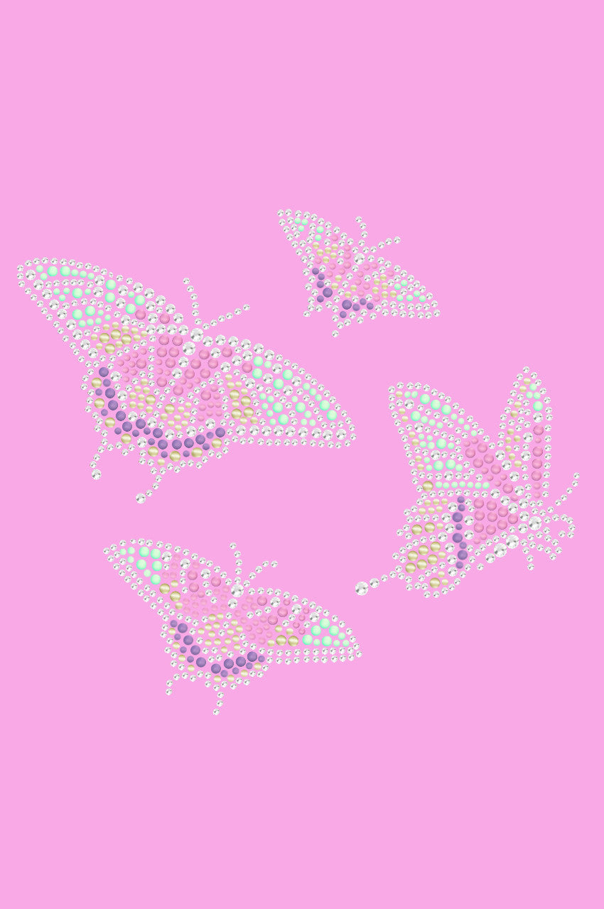 Pastel Butterflies - Womens T-shirt