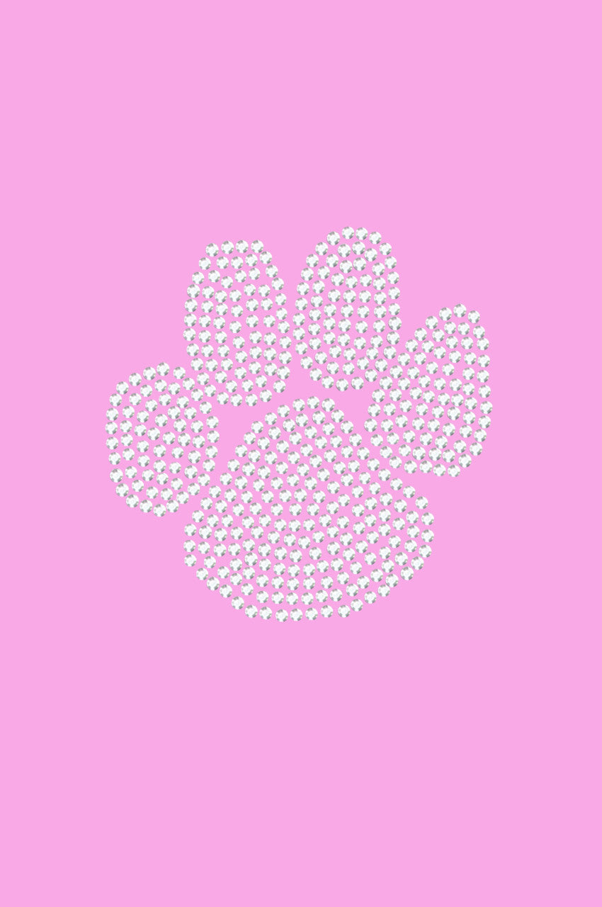 Paw (Rhinestone) - Womens T-shirt