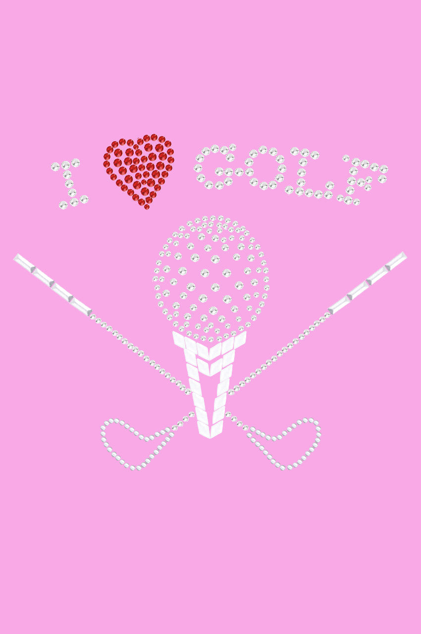 I Love Golf (Large) - Womens Tee