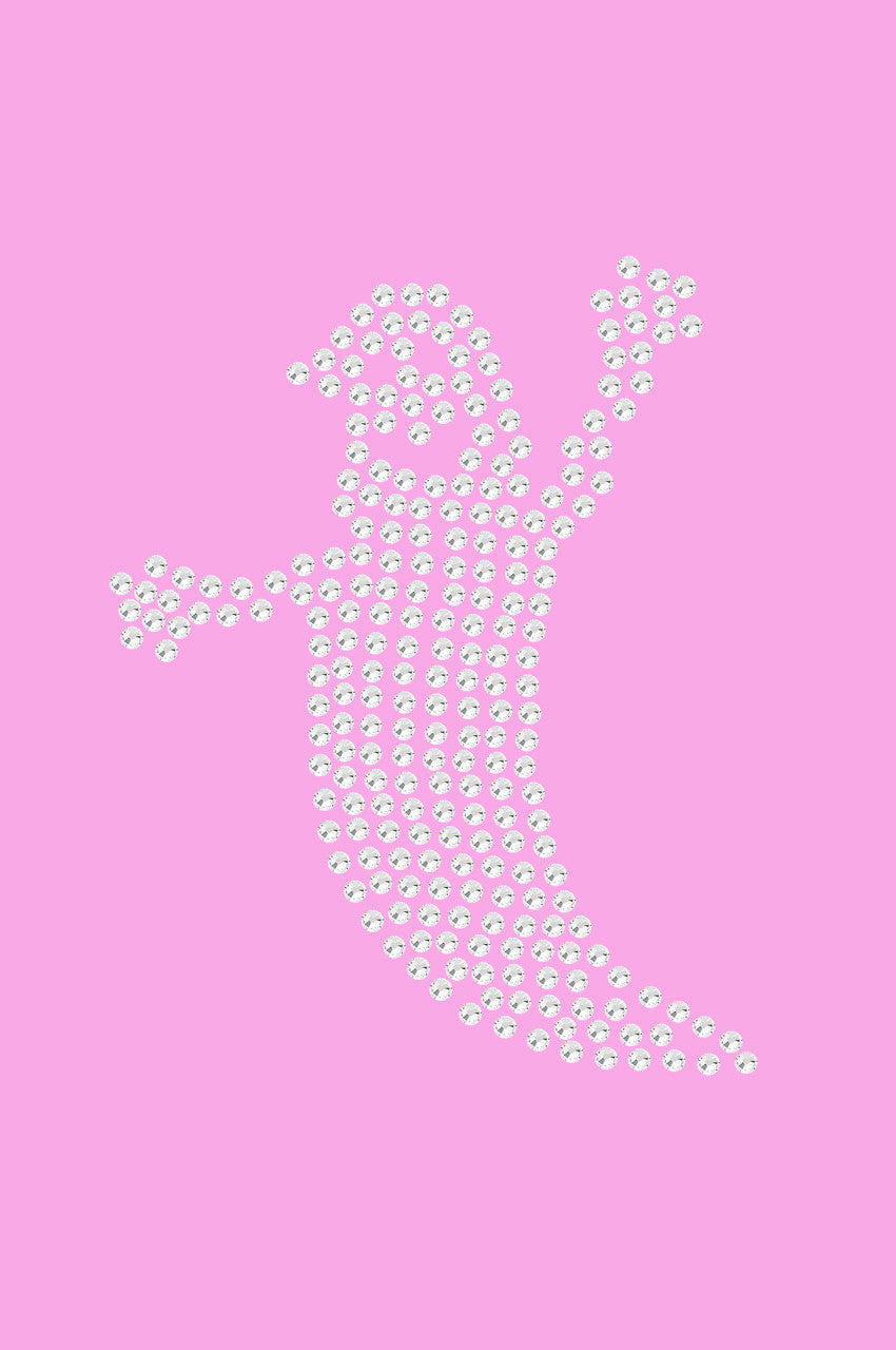 Skinny Rhinestone Ghost - Women's T-shirt