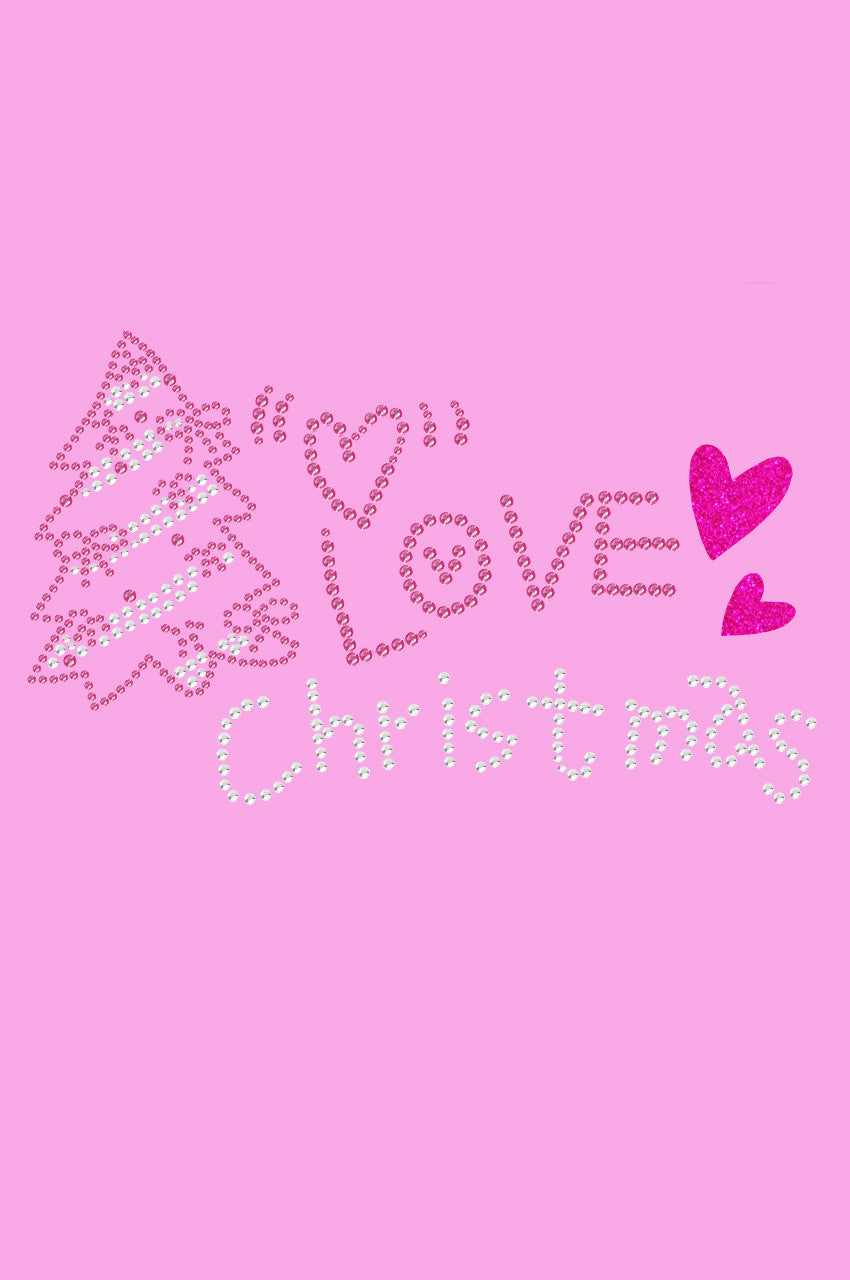 Love Pink Christmas - Womens T-shirt