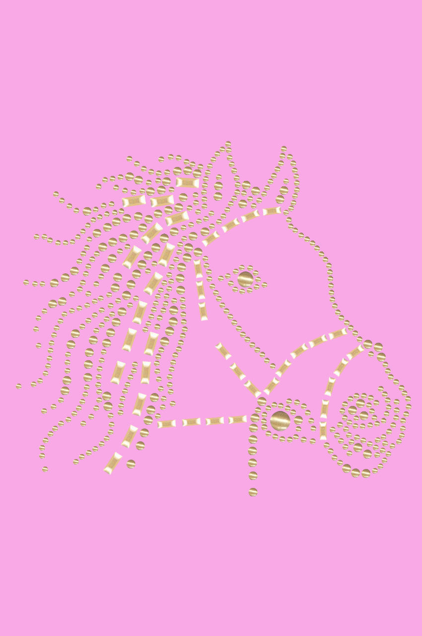 Horse Face (Gold) - Womens T-shirt