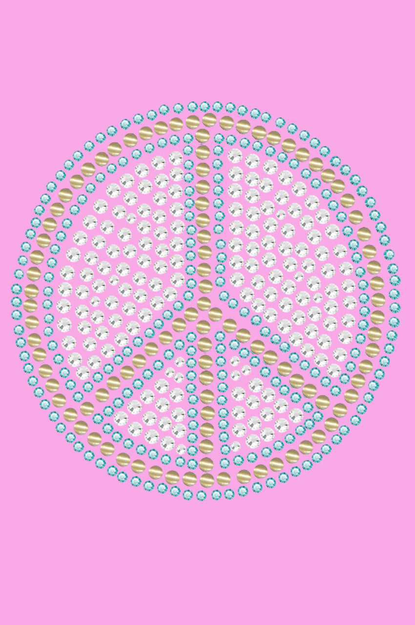 Peace Sign (Blue) - Womens T-shirt