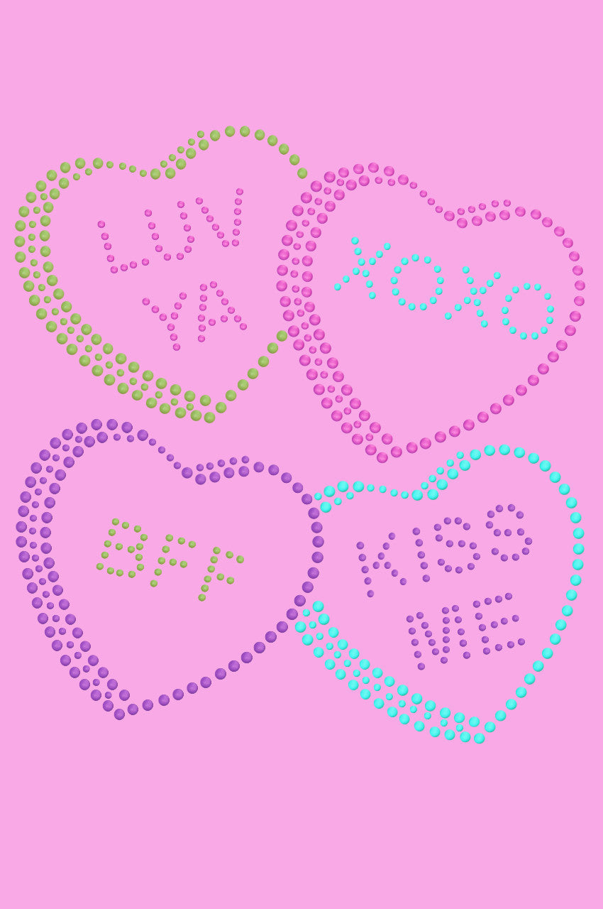 Candy Conversation Hearts 2 - Womens T-shirt