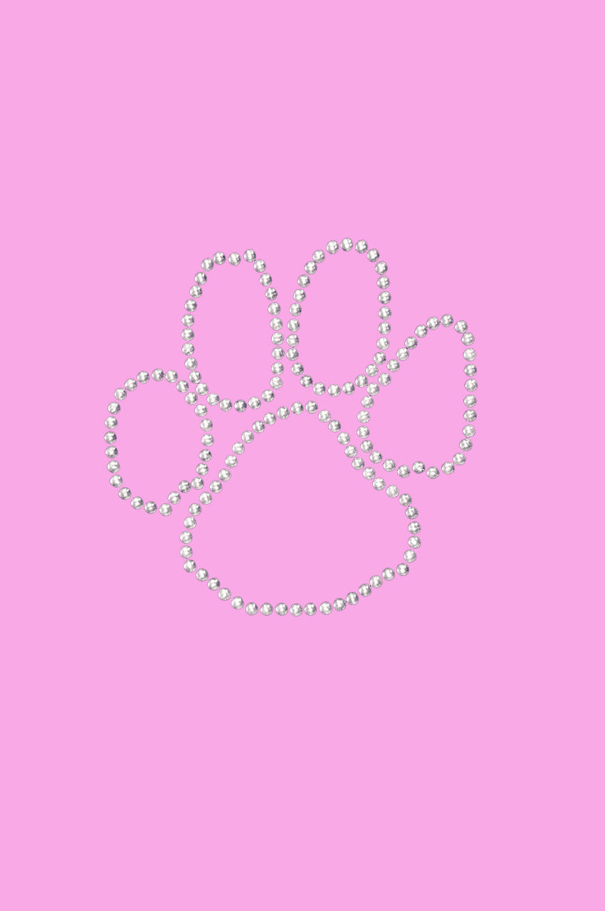 Paw (Silver Nailheads) - Womens T-shirt
