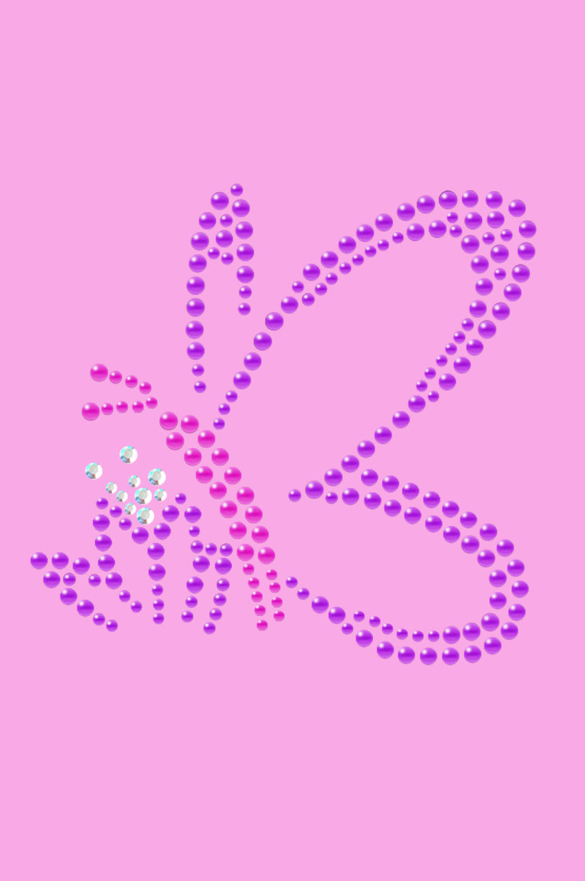 Pink & Purple Nailhead Butterfly - Womens T-shirt