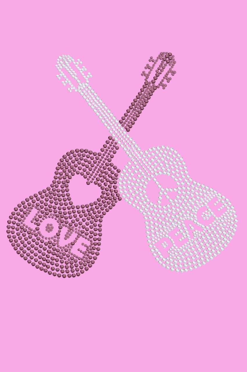 Guitars - Love & Peace - Womens T-shirt