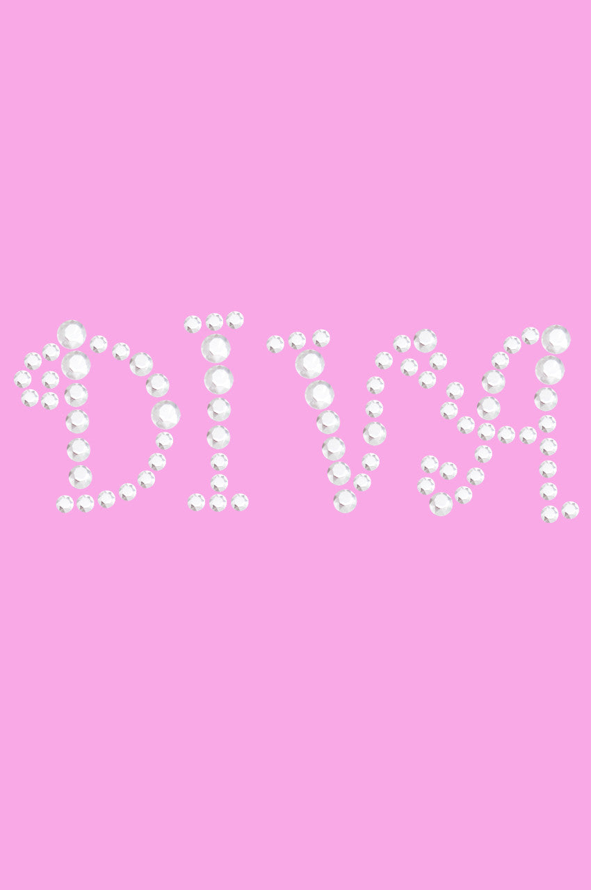 Diva (Silver Rhinestuds) - Womens T-shirt