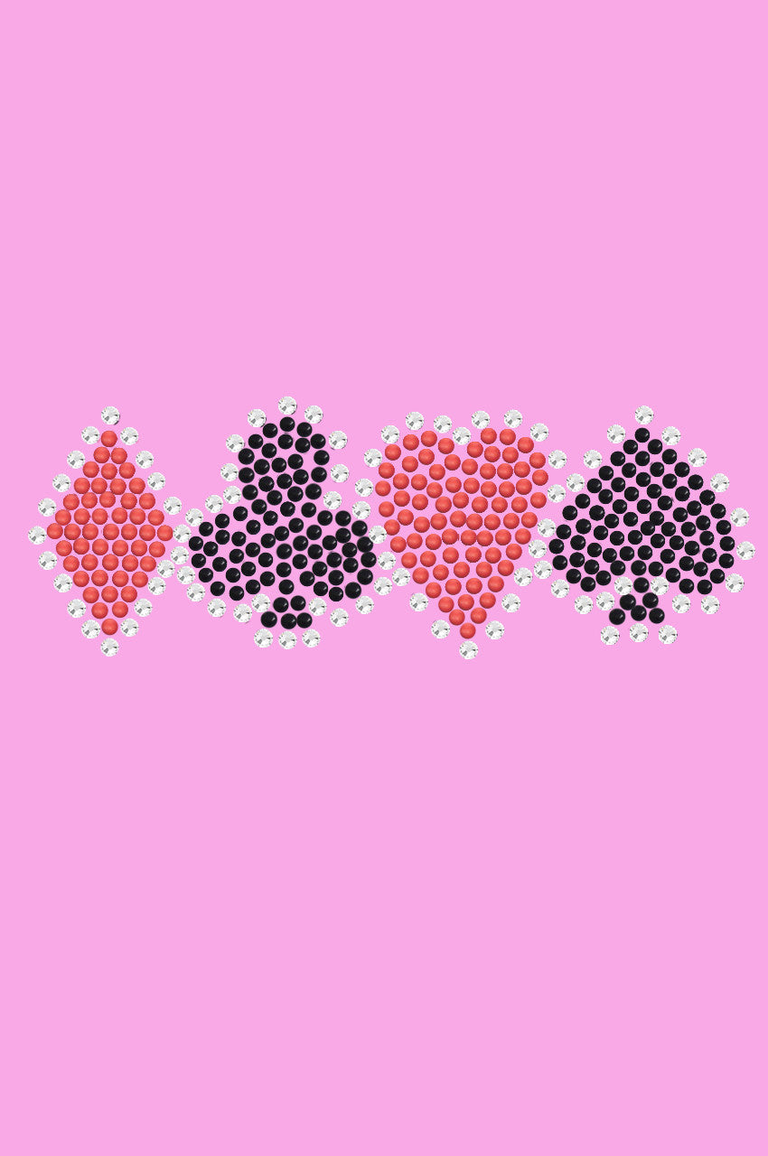 Diamond, Club, Heart, Spade - Womens T-shirt