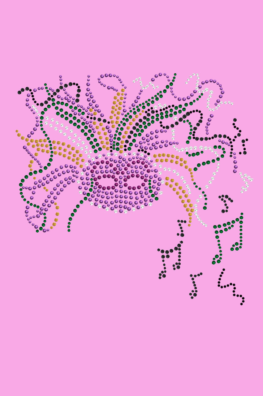 Mask with Music Notes - Women's T-shirt