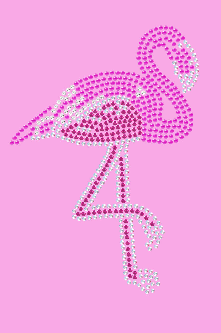 Pink Flamingo (Iridescent - AB) - Womens T-shirt