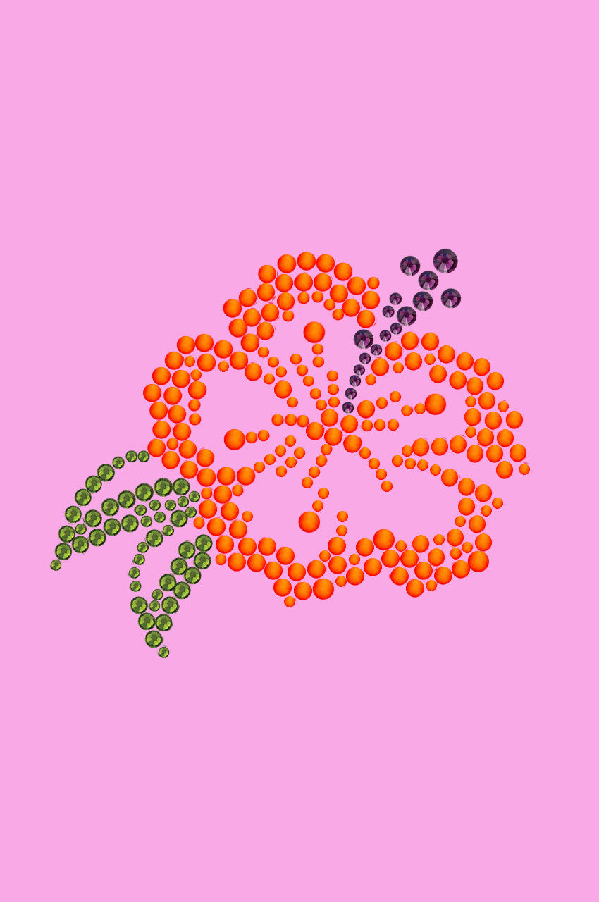 Orange Hibiscus - Womens T-shirt