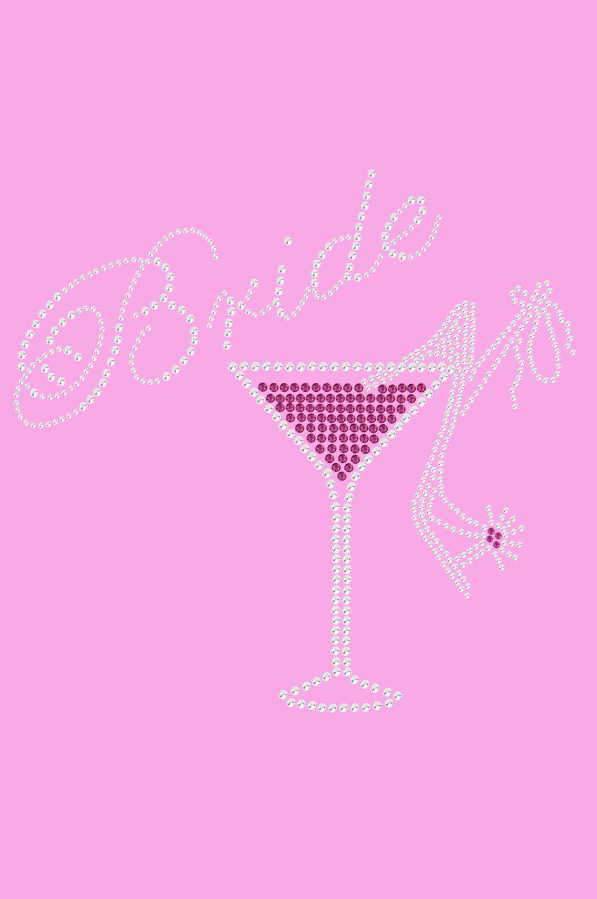 Bride with Drink & High Heel Shoe - Womens T-shirt