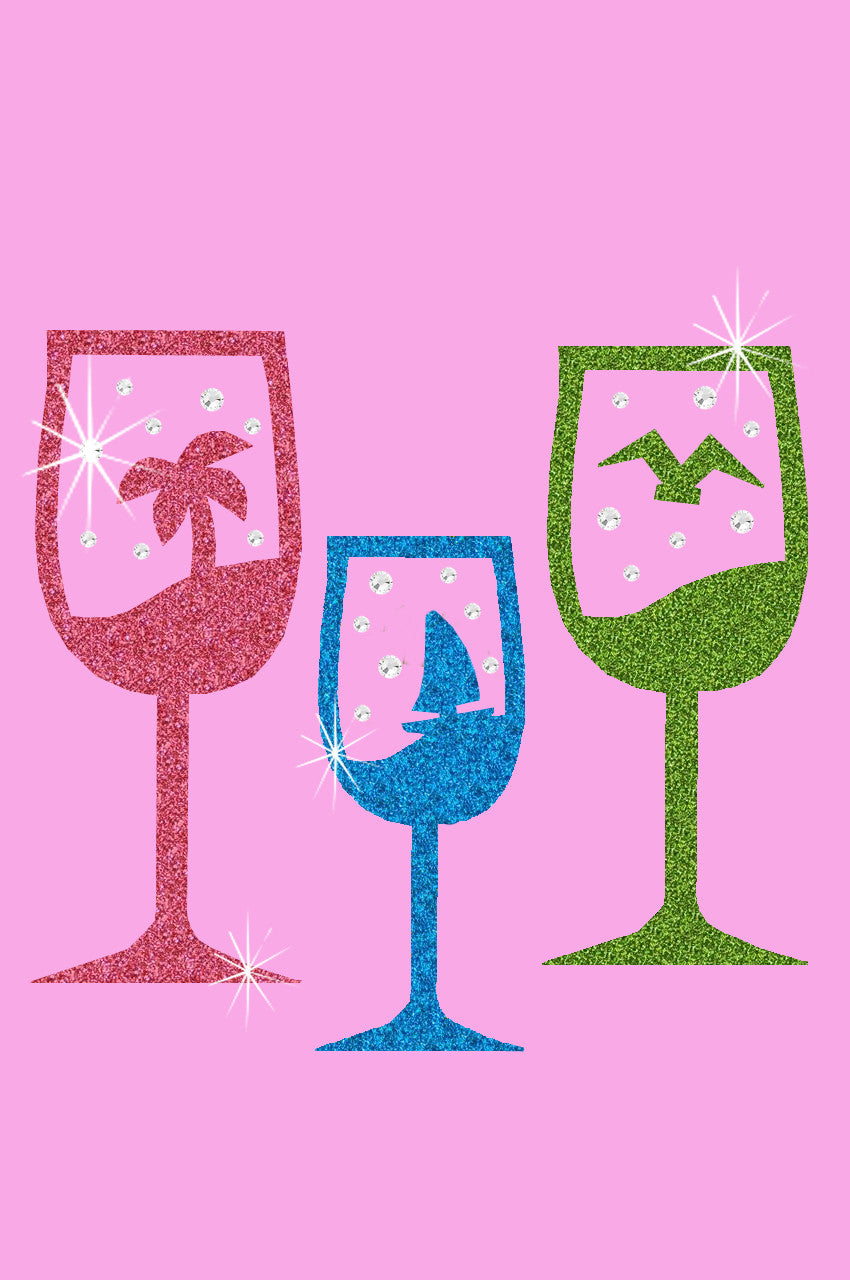 Tropical Glitter Cocktails - Womens Tee
