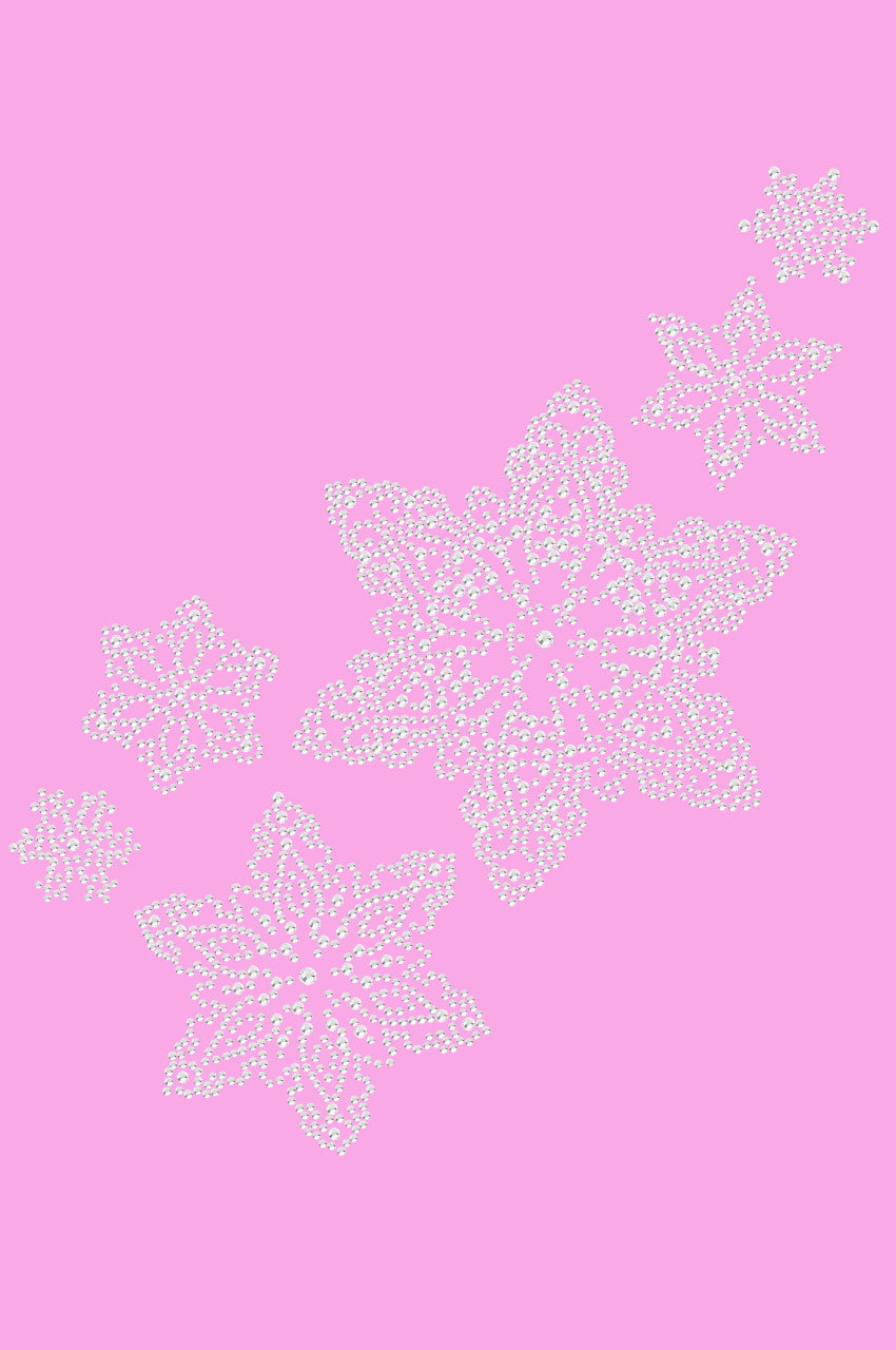 Rhinestone Snowflakes - Womens T-shirt