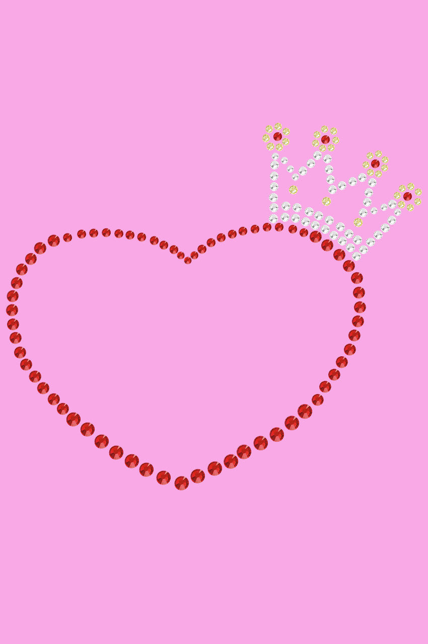 Heart with Crown - Womens T-shirt