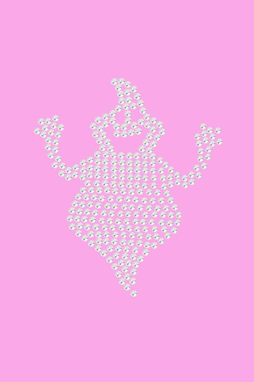 Fat Rhinestone Ghost - Womens T-shirt
