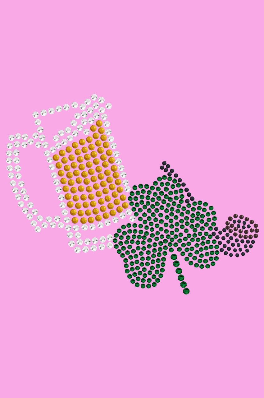Beer Mug, Clover, & Pipe - Womens T-shirt