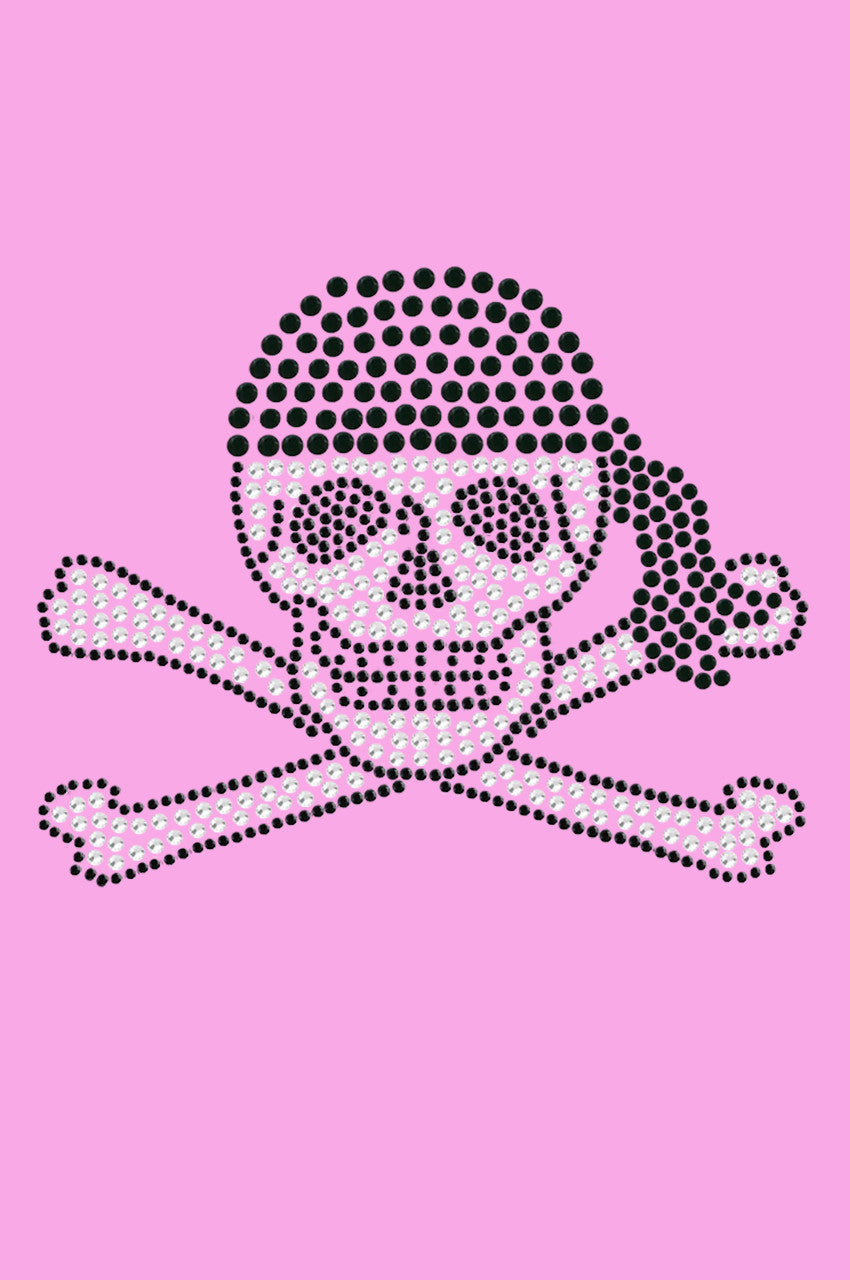 Skull with Black Bandanna - Womens T-shirt