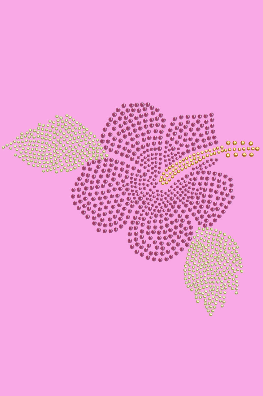 Large Pink Hibiscus - Womens T-shirt