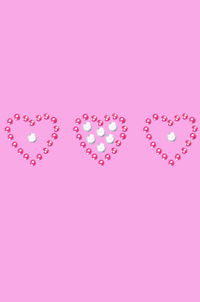 Three Little Hearts - Womens T-shirt