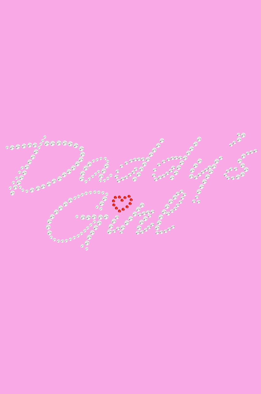 Daddys Girl with Red Heart - Womens T-shirt