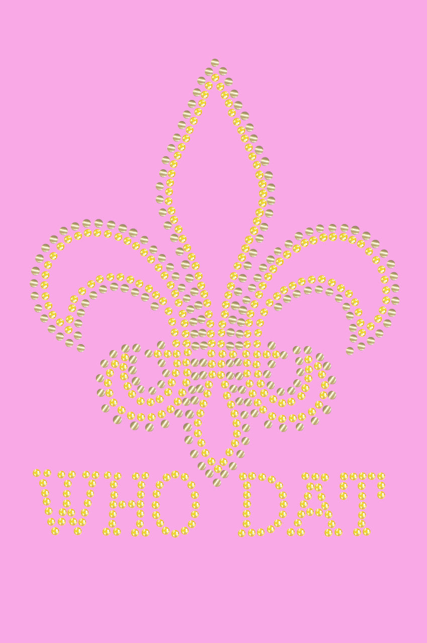 Fleur de Lis - Who Dat - Womens T-shirt