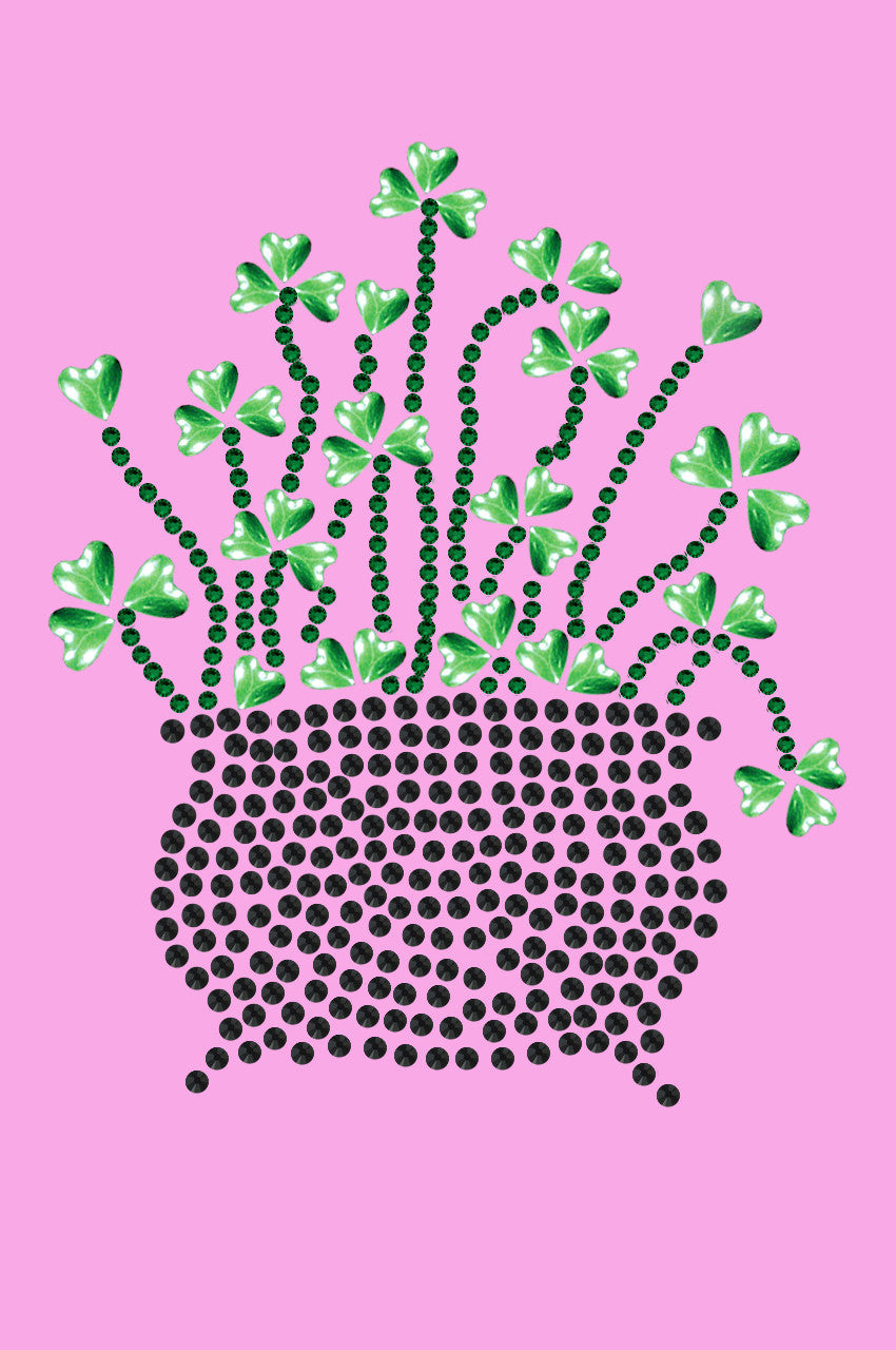 Pot of Shamrocks - Womens T-shirt