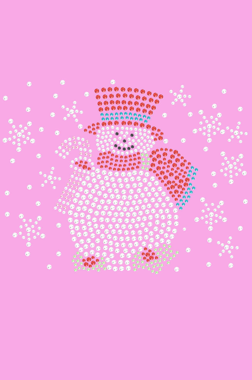 Snowman with Snowflakes - Womens T-shirt